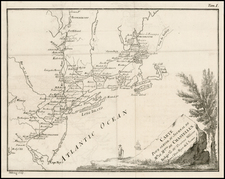 New England and Mid-Atlantic Map By Marquis de Chastellux