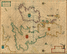 British Isles Map By Pieter Goos