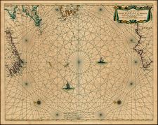 British Isles, Ireland, France and Spain Map By Pieter Goos