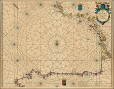 France and Spain Map By Johannes van Loon