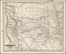 Texas, Plains, Southwest and Rocky Mountains Map By Sidney Morse  &  Samuel Breese