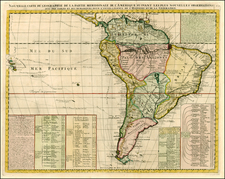 South America Map By Henri Chatelain