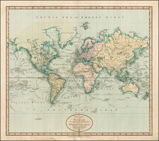 World and World Map By John Cary