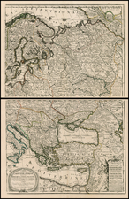 Europe, Poland, Russia, Ukraine, Baltic Countries, Balkans, Turkey, Mediterranean, Scandinavia, Turkey & Asia Minor and Greece Map By Jean-Baptiste Nolin