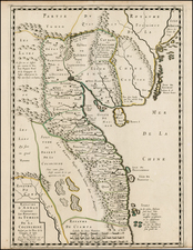 China and Southeast Asia Map By Pierre Mariette