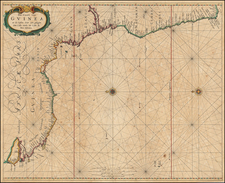 South Africa and West Africa Map By Pieter Goos