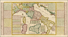 Italy Map By Henri Chatelain