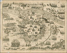 Austria and Hungary Map By Giuseppe Longhi