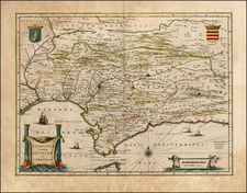 Spain Map By Willem Janszoon Blaeu