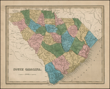 Southeast Map By Thomas Gamaliel Bradford