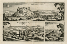 Switzerland Map By Matthaus Merian