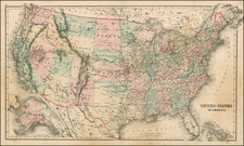 United States Map By O.W. Gray