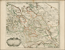 Russia, Ukraine and Russia in Asia Map By Nicolas Sanson