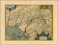 Spain Map By Abraham Ortelius