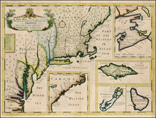 New England, Mid-Atlantic and Caribbean Map By Edward Wells