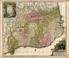 Spain Map By Matthaus Seutter