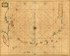 Caribbean and South America Map By Hendrick Doncker