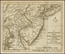 Mid-Atlantic Map By Gentleman's Magazine