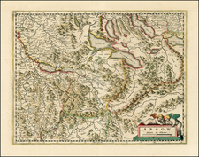 Switzerland Map By  Gerard Mercator