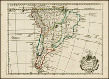 South America Map By George Louis Le Rouge