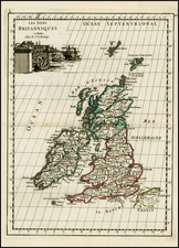 British Isles Map By George Louis Le Rouge