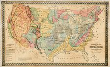 United States Map By O.W. Gray & Son