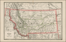 Plains and Rocky Mountains Map By George F. Cram