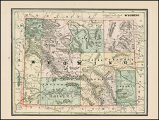 Plains and Rocky Mountains Map By George F. Cram