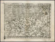 Poland and Baltic Countries Map By Giacomo Gastaldi