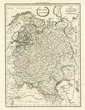 Europe, Poland, Russia, Hungary and Baltic Countries Map By Conrad Malte-Brun