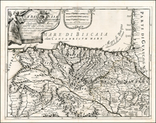 Spain Map By Giacomo Giovanni Rossi / Giacomo Cantelli da Vignola