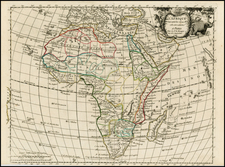 Africa Map By Georges Louis Le Rouge