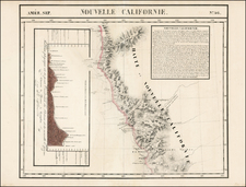 California Map By Philippe Marie Vandermaelen