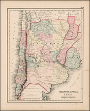 South America Map By Joseph Hutchins Colton