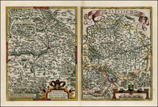 Switzerland and Germany Map By Abraham Ortelius