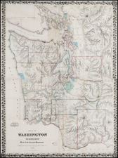 Washington Map By Charles A. White