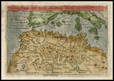 Mediterranean, North Africa and Balearic Islands Map By Abraham Ortelius / Philippe Galle