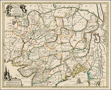 India and Central Asia & Caucasus Map By Johannes Covens  &  Cornelis Mortier