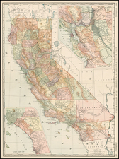California Map By William Rand  &  Andrew McNally