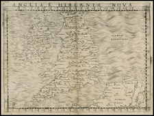 British Isles Map By Giacomo Gastaldi