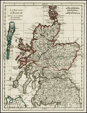 Scotland Map By Georges Louis Le Rouge