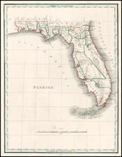 Florida Map By Thomas Gamaliel Bradford