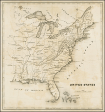 United States Map By W.J. Stone