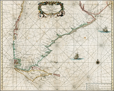 South America Map By Hendrick Doncker
