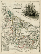 Netherlands and Luxembourg Map By Georges Louis Le Rouge