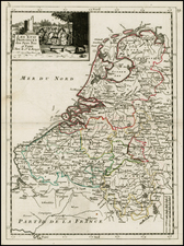 Netherlands and Luxembourg Map By Georges Louis Le Rouge