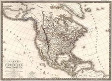 North America Map By Adrien-Hubert Brué