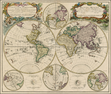 World, World and Polar Maps Map By Homann Heirs