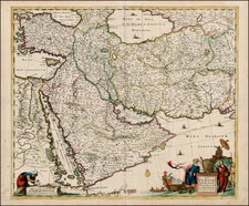 Europe, Asia, Central Asia & Caucasus, Middle East and Balearic Islands Map By Frederick De Wit