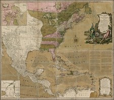 United States, New England and North America Map By Carington Bowles